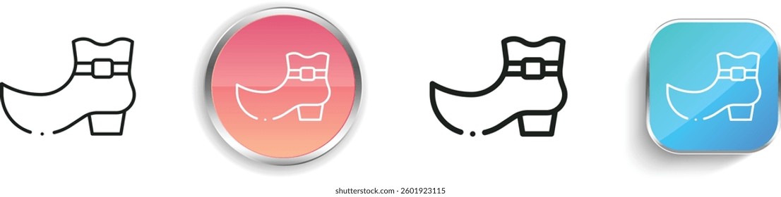 leprechaun icon. Thin Linear, Regular and Button Style Design Isolated On White Background