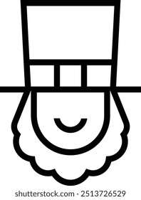 leprechaun icon. Thin linear style design isolated on white background
