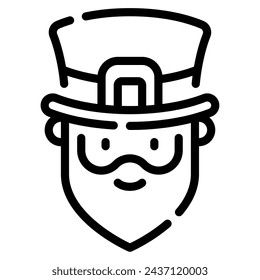 Leprechaun icon for web, app, infographic, etc