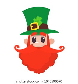 leprechaun irish character icon vector illustration design