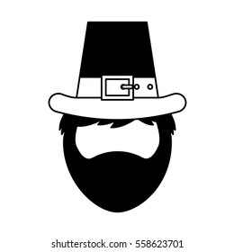 leprechaun irish character icon vector illustration design