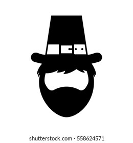 leprechaun irish character icon vector illustration design
