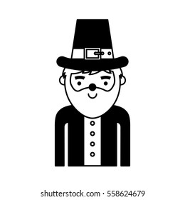 leprechaun irish character icon vector illustration design