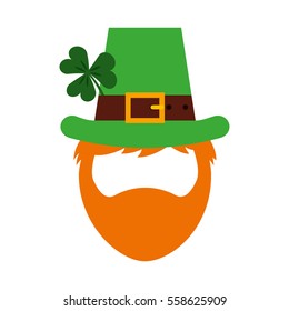 diseño vectorial del icono de leprechaun irish