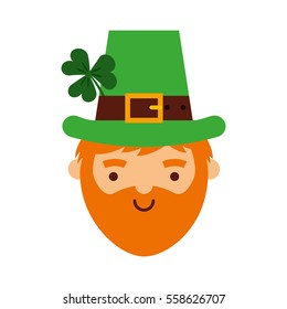 leprechaun irish character icon vector illustration design