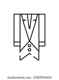 Leprechaun Line Art Icon Jacket Isolated Vector