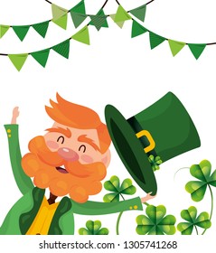 leprechaun party hat clovers