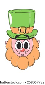 Leprechaun Patrick day cute character