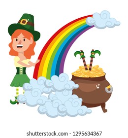 leprechaun with pot of gold
