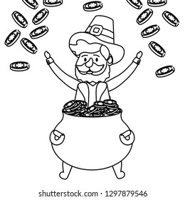 leprechaun with pot of gold