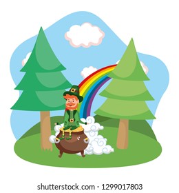 leprechaun with pot of gold