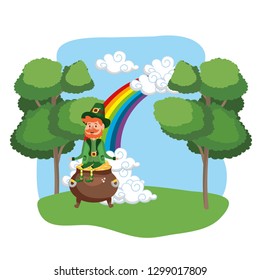 leprechaun with pot of gold