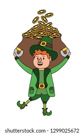 leprechaun with pot of gold
