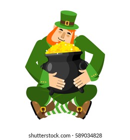 Leprechaun and pot of gold. My precious. St.Patrick's Day