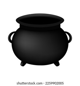 Leprechaun pot with. Cartoon element of Irish beer festival St Patrick's day. Vector Illustration.