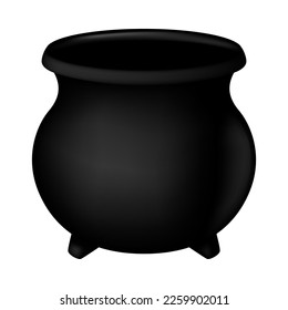 Leprechaun pot with. Cartoon element of Irish beer festival St Patrick's day. Vector Illustration.