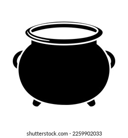 Leprechaun pot with. Cartoon element of Irish beer festival St Patrick's day. Vector Illustration.