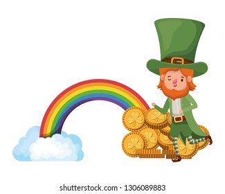 leprechaun with rainbow avatar character