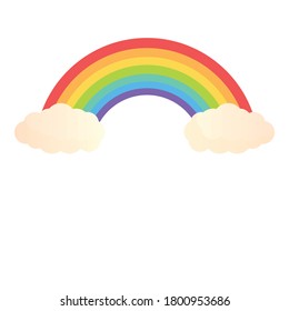 Leprechaun rainbow icon. Cartoon of leprechaun rainbow vector icon for web design isolated on white background