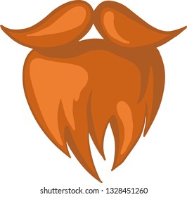 Leprechaun red beard vector illustration