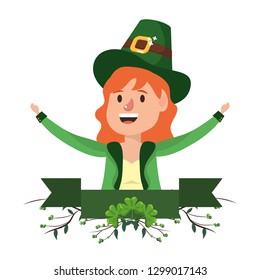 leprechaun with ribbon