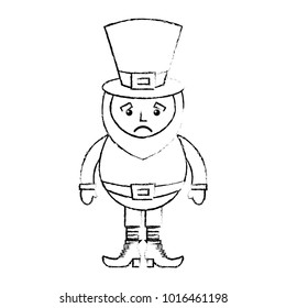 leprechaun sad cartoon st patricks day character