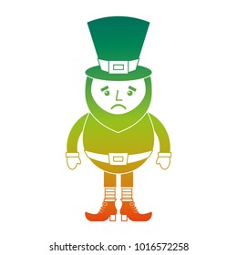 leprechaun sad cartoon st patricks day character