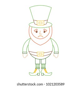 leprechaun sad cartoon st patricks day character