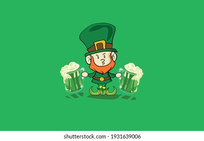 Leprechaun, Saint Patrick's Day, for Shirt design