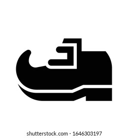 Leprechaun shoe icon, Saint patrick's day related vector illustration
