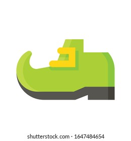 Leprechaun shoe icon, Saint patrick's day related vector illustration