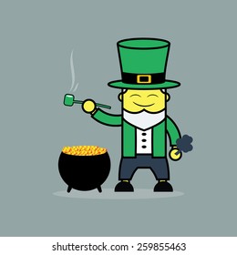 Leprechaun in St patrick's day.