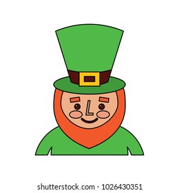 leprechaun st patricks day cartoon character portrait