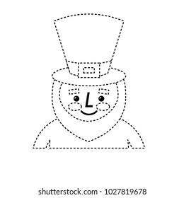 leprechaun st patricks day cartoon character portrait