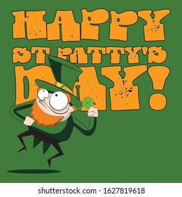 Leprechaun St Patrick's Day Cartoon