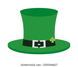 leprechaun tophat with clover icon