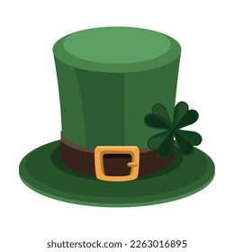 leprechaun tophat with clover icon