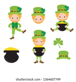 Leprechaun vector illustration clip art