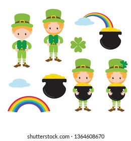 Leprechaun vector illustration clip art