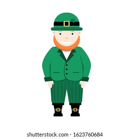Leprechaun vector for a party in honor of St. Patrick's Day. Invitation to the pub.