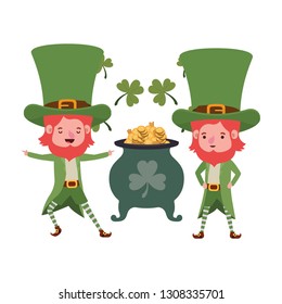 leprechauns with cauldron avatar character