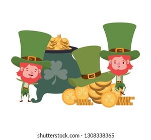 leprechauns with cauldron avatar character