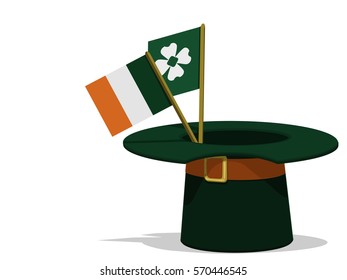 leprechaun's hat on transparent background

