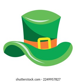 Leprechaun's hat on white background