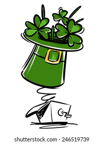 Leprechauns hat in the surprise box