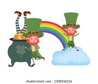 leprechauns with rainbow avatar character