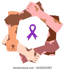 Leprosy disease illustration. World leprosy day concept 