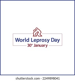 The Leprosy Mission Vector Background. World Leprosy Day 30 January 2023 Logo. Vector, Sign, Campaign. Leprosy Extinct Disease.