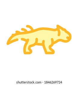 leptoceratops dinosaur color icon vector. leptoceratops dinosaur sign. isolated symbol illustration