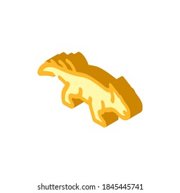 leptoceratops dinosaur isometric icon vector. leptoceratops dinosaur sign. isolated symbol illustration